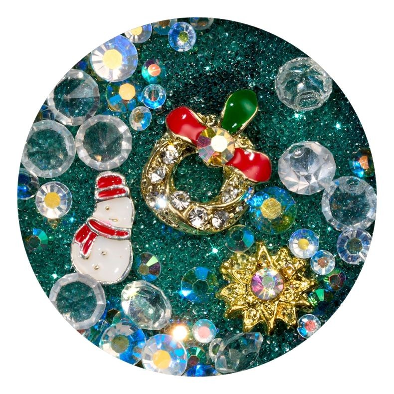 Nail Art Ornamenten Winter Mix - O, Christmas Tree