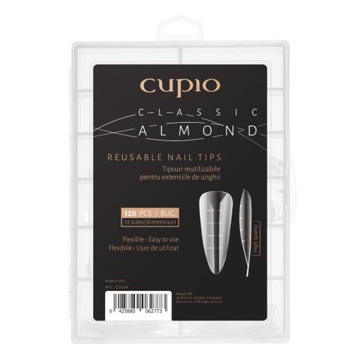 Tipsuri reutilizabile Cupio - Classic Almond 120 buc